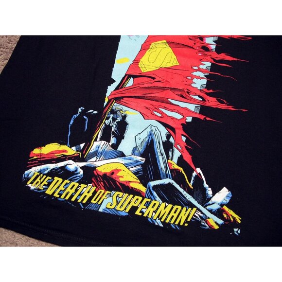 Death of Superman Comic Book Cover Doomsday men's t-shirt sz XL batman dc comics - Picture 4 of 7